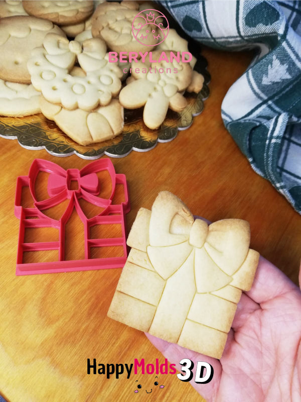 Cookie cutter natalizio pacco regalo